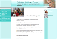 Desktop Screenshot of hautarzt-grobe.de